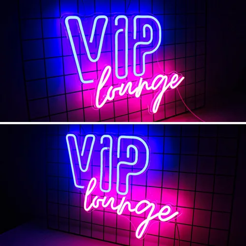 Miniatura 4 de Horseneon VIP Lounge - Letreros de neón para decoración de pared, letreros de luces de neón VIP para decoración de habitación, letrero de luz LED