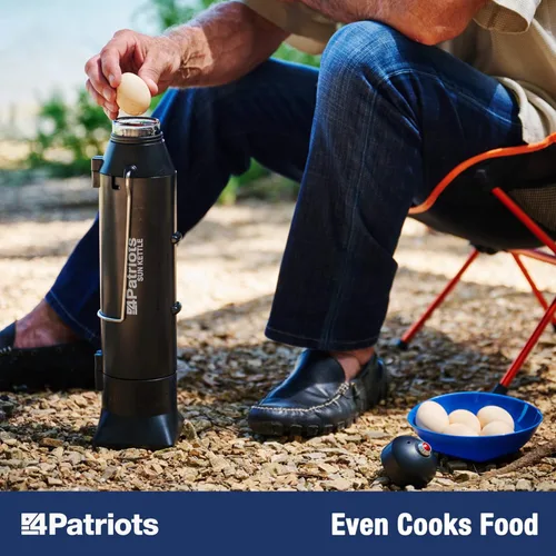 Miniatura 5 de 4Patriots Hervidor Solar Portátil: Calentador de Agua Solar Portátil para Caza y Emergencias - Capacidad de 16.9 oz