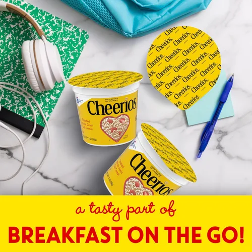 Miniatura 2 de Cheerios Taza de cereales para desayuno, sin gluten, cereales de una sola porción, 1.3 onzas (paquete de 12)