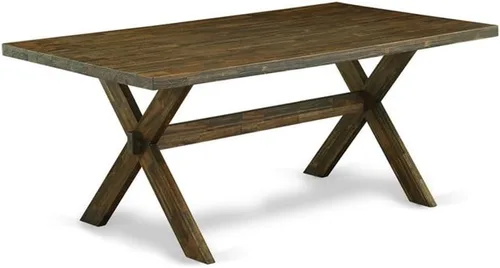 Miniatura 15 de East West Furniture VT026 Mesa de comedor estilo V – una mesa de cocina rectangular con patas elegantes, 36 x 60 pulgadas, multicolor