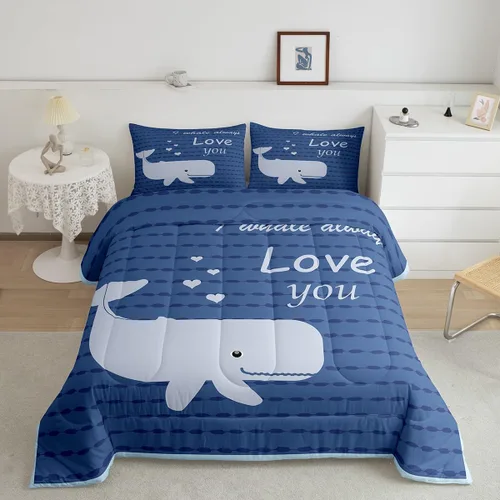 Miniatura 13 de Homewish Juego de edredón Kawaii Koala, juego de ropa de cama con hojas tropicales para niños, niñas y mujeres, edredón acolchado con hojas de palma