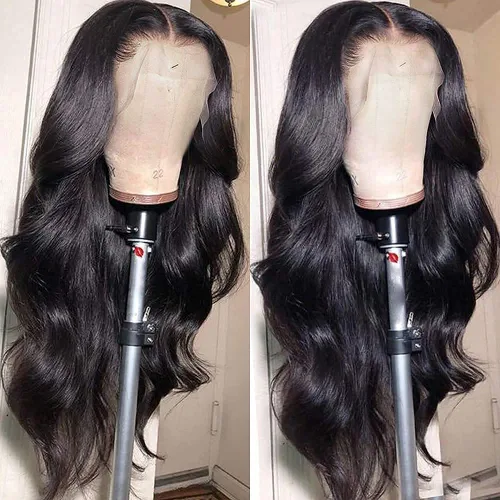 Miniatura 4 de Pelucas de cabello humano ondulado HD de densidad 250 con encaje frontal, prearrancadas de 13 x 4, pelucas de cabello humano con baby hair, sin