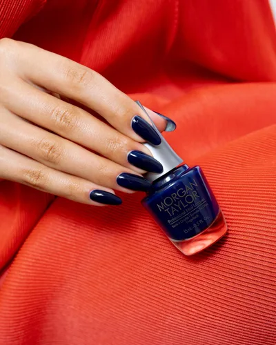 Miniatura 7 de Morgan Taylor Esmalte de uñas profesional azul, esmalte de uñas azul, laca de uñas de larga duración, 0.5 onzas