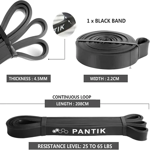 Miniatura 4 de Bandas de resistencia para mujeres y hombres, bandas de ejercicio para estiramiento corporal, levantamiento de pesas, yoga, pilates, entrenamiento