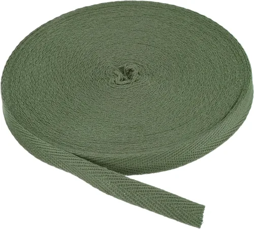 Miniatura 246 de PATIKIL Cinta de sarga de algodón de 1 pulgada, 50 yardas, cinta de algodón, cinta de encuadernación al bies, cinta de espiga para costura, Verde