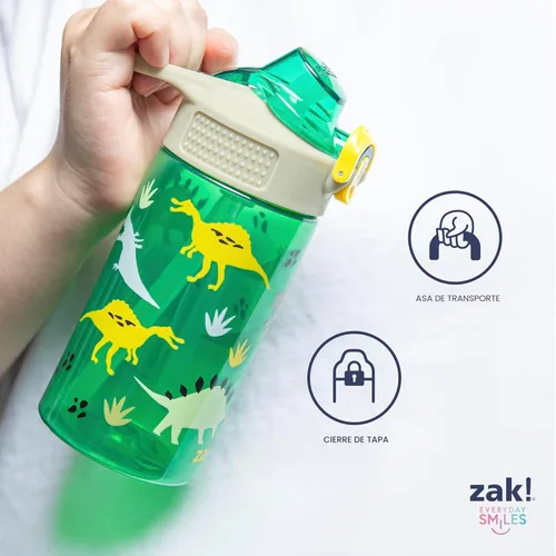 Miniatura 6 de Zak Designs Marvel Spider-Man Sage - Botella de agua para niños para la escuela o viajes, botella de agua de plástico duradero de 16 onzas