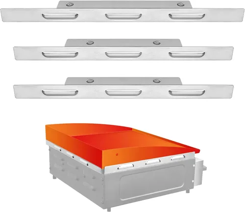 Miniatura 11 de Protectores de viento 2025 para plancha Blackstone de 17 pulgadas, accesorios de plancha Blackstone, pantalla de viento de acero inoxidable