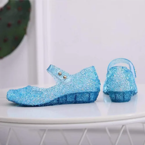 Miniatura 7 de Amtidy - Zapatos bajos tipo princesa inspirados en disfraces de Frozen, Elsa y reina de nieve, para niñas, sandalias para cumpleaños