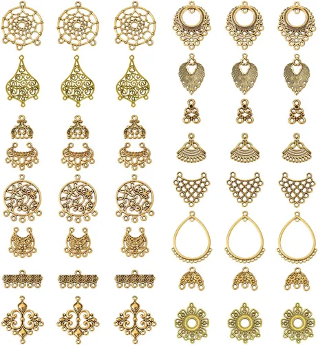 Miniatura 12 de Pandahall - Colgantes de araña de aleación tibetana para hacer joyas y collares