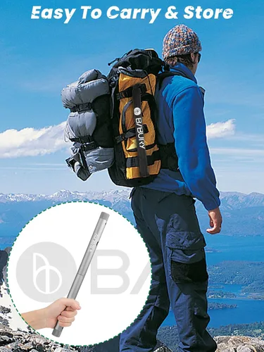 Miniatura 5 de BIBURY Sierra de mano plegable para supervivencia al aire libre, sierra de madera plegable portátil con 2 piezas de hoja reemplazable de 31,5 cm