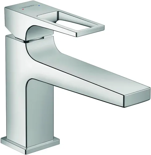 Miniatura 2 de hansgrohe Metropol 74505821 - Grifo moderno para lavabo de baño de bajo flujo con 1 manija y 1 manija de 1 6 pulgadas de alto en níquel cepillado