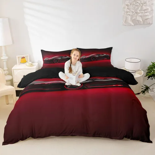 Miniatura 49 de Erosebridal Juego de ropa de cama de pingüinos, funda de edredón de animales antárticos para niños y niñas, funda de edredón estilo caricatura