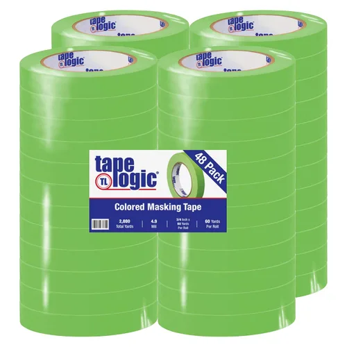 Miniatura 11 de Aviditi Tape Logic - Cinta adhesiva de color de uso general, 3/4 pulgadas x 60 yardas, verde claro (paquete de 12), ideal para el hogar, oficina