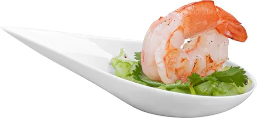 Miniatura 7 de Restaurantware Cucharas de lágrima de 4 x 2 pulgadas, 20 cucharas de aperitivo – Cucharas desechables de plástico blanco con sangría para bodas