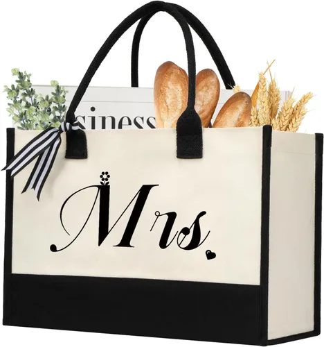 Miniatura 9 de shenee - Bolsa de lona con inicial, bolsa de yute personalizada para la playa, regalo de vacaciones para mujeres, cumpleaños de amigos, boda, año
