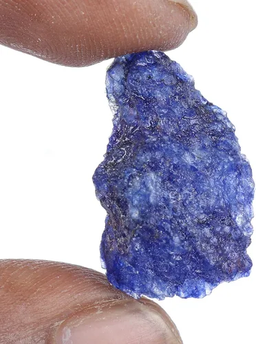 Miniatura 3 de GEMHUB Zafiro azul crudo natural de grado A piedra de zafiro en bruto de cristal curativo de 1550 quilates para cabina FD-417 Gema azul