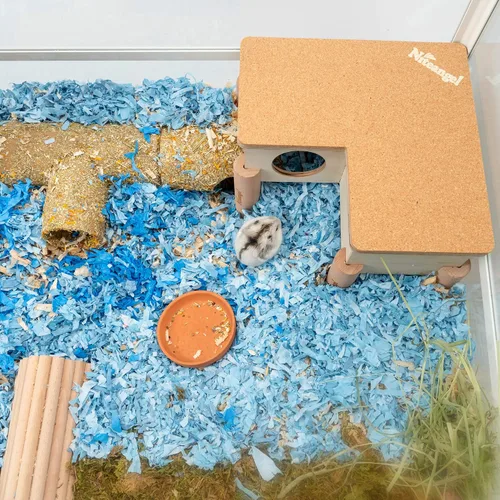 Miniatura 5 de Niteangel Casa de hámster de múltiples cámaras conberinto: - Escondites de múltiples habitaciones y juguetes de exploración de túneles para hámster