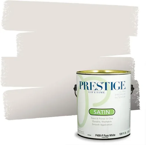Miniatura 191 de PRESTIGE Paints - Pintura interior e imprimación en uno, 1 galón, cáscara de huevo, pimienta envejecida
