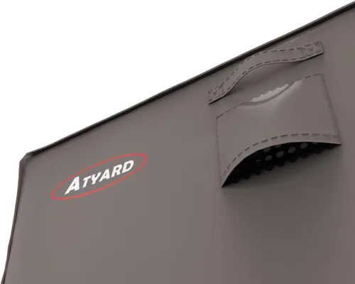 Miniatura 4 de Atyard Cubierta cuadrada para fogata de gas, 32 pulgadas de largo x 32 pulgadas de ancho x 24 pulgadas de alto, impermeable, resistente al viento