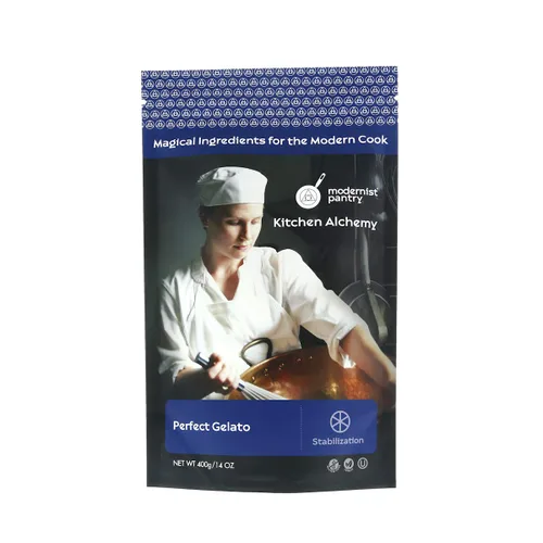 Gelato perfecto [Estabilizador de gelato] Vegano Certificado Kosher OU - 400 g/14 oz (estabiliza y evita la formación de cristales en recetas de