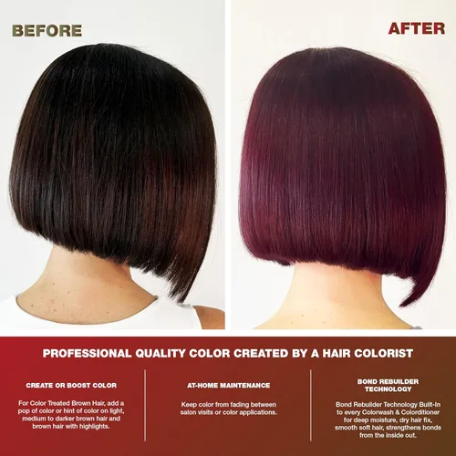 Miniatura 5 de Celeb Luxury Intense Color Depositing Colorwash Shampoo + BondFix Rebuilder, tinte vegano para el cabello, a base de plantas de origen sostenible