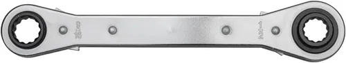 Miniatura 2 de Klein Tools KT223X4 Lineman's Ratcheting 4-In-1 Llave de caja, fabricada en Estados Unidos, enchufes de 1/2, 9/16, 5/8 y 3/4 pulgadas