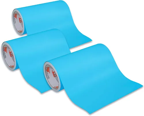 Miniatura 2 de ORACAL Oramask 813 - Rollo de vinilo adhesivo de baja adherencia, color azul claro, rollos de 12 x 24 pulgadas (paquete de 1 rollo)