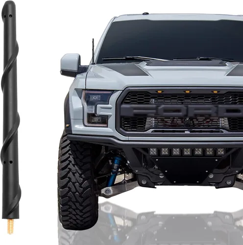 KSaAuto Antena corta de 7 pulgadas compatible con Ford F-150 2009-2026, Ford F250 F350 2017-2026, accesorios de repuesto para camionetas F150 F-250