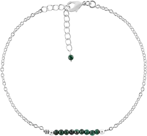 Miniatura 21 de YANARA Pulsera de tobillo para mujer, piedra de nacimiento natural, cuentas de piedras preciosas, tobillera delicada hecha a mano de 9 pulgadas +