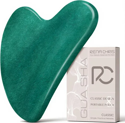 Miniatura 16 de Rena Chris Herramientas Gua Sha Faciales: Herramienta Guasha Natural de Obsidiana para Terapia de Acupuntura Facial, Masajador Facial para Esculpir