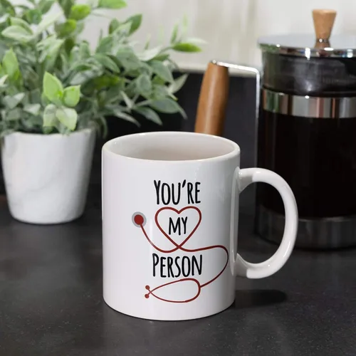 Miniatura 5 de Surreal Entertainment Greys Anatomy You're My Person Taza de café de cerámica Taza coleccionable de celebración de la amistad Capacidad para 16