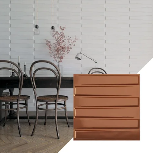 Miniatura 8 de Ekena Millwork 19 5/8 pulgadas de ancho x 19 5/8 pulgadas de alto, Keyes EnduraWall decorativo 3D, laguna satinada (cubre 2.67 pies cuadrados).