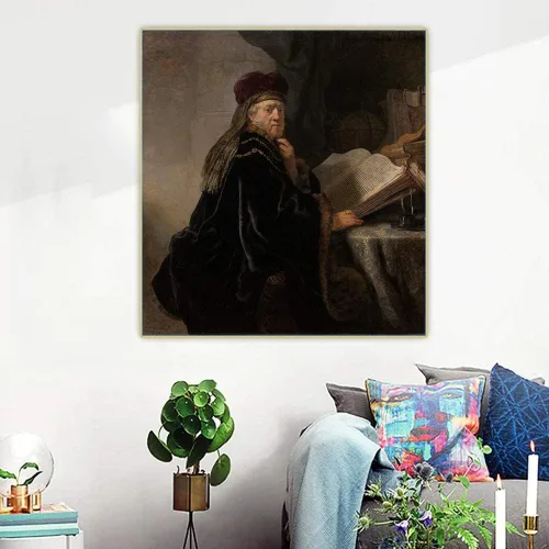 Miniatura 21 de Rembrandt - Kit de pintura de diamantes para adultos, 5D con taladro redondo completo, kit de pintura de diamantes para decoración del hogar