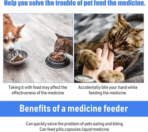 Miniatura 6 de 2 unidades de píldoras para mascotas para gatos pequeños, perros, dispensador de pistola de píldoras, píldoras para mascotas, píldoras de punta