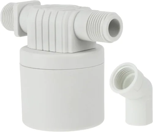 Healifty Válvula de bola flotante automática de 1/2 pulgada Controlador de nivel de agua para tanques y torres de agua Tipo interior Brazo de