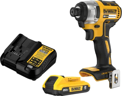 DEWALT Atornillador de Impacto 20V MAX, 1/4 Pulgada, Batería y Cargador Incluidos (DCF787D1)