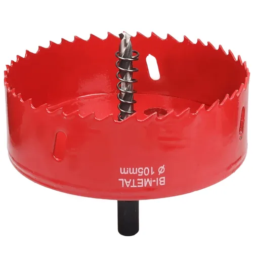 Miniatura 16 de Utoolmart Sierra de taladro bimetal profesional de acero inoxidable, 0.984 in de profundidad de apertura con mango triangular (2.953 in)