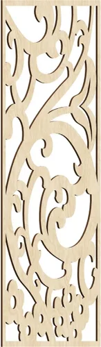 Miniatura 37 de Bridgewater - Paneles de pared decorativos de madera con calado, 9 3/8 pulgadas de ancho x 24 3/8 pulgadas de alto x 1/4 de alto, nogal