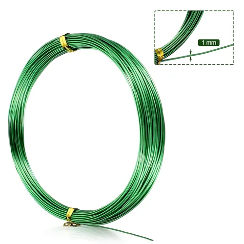Miniatura 2 de TecUnite Alambre de aluminio para manualidades para esculpir armadura, alambre flexible para manualidades para hacer joyas DIY
