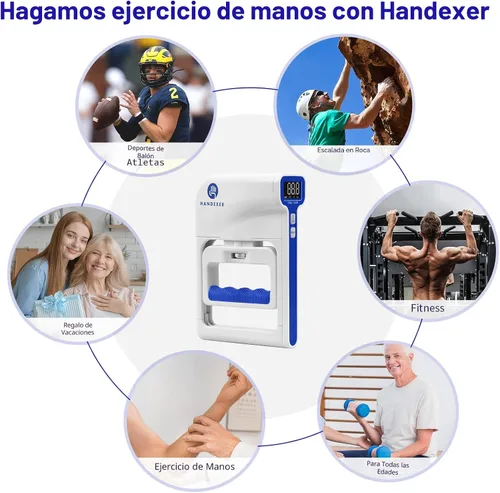Miniatura 6 de Grip Strength Tester, Digital Hand Dynamometer FDA Registered with Backlit LCD for Grip Strength Testing and Training Probador de fuerza de agarre