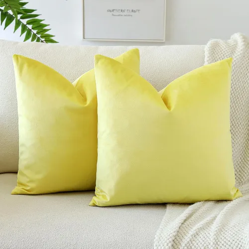 Miniatura 30 de OTOSTAR Fundas de almohada decorativas de terciopelo suave, funda de cojín cuadrada sólida, fundas de almohada para decoración del hogar, fundas