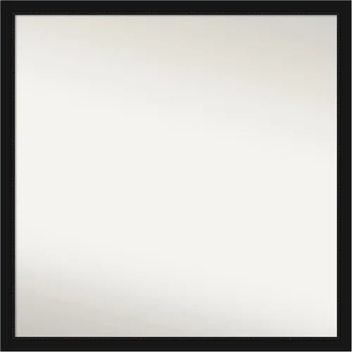 Miniatura 200 de Amanti Art Espejo de baño negro para sobre fregadero, 22 x 22 pulgadas, espejo de tocador cuadrado estrecho negro Avon, marco de madera casual