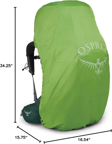 Miniatura 5 de Osprey Aether Plus 100L Mochila de mochilero para hombre, Axo Green, S/M