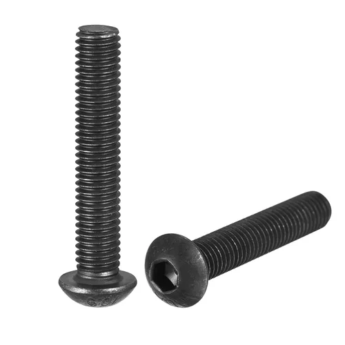 Miniatura 13 de uxcell Tornillos de cabeza de botón hexagonal M8x40mm Tornillos de acero de aleación 10pcs