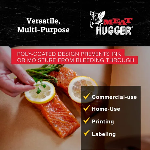 Miniatura 5 de Meat Hugger Rollo dispensador de papel para congelador natural, papel congelador resistente a la humedad con revestimiento de poliéster