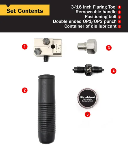 Miniatura 2 de Titan 51535 Herramienta de doble abocardado de 3/16 pulgadas