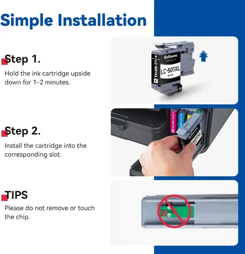 Miniatura 5 de LC501XL - Cartuchos de tinta para impresora Brother LC 501 XL 501XL, compatible con impresora Brother MFC-J1360DW MFC J1360DW MFC-J1410DW LC501XL