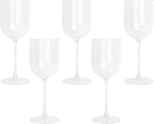 Miniatura 13 de Juego de 10 copas de vino de plástico con borde dorado, copas de vino elegantes copas de vino de plástico duro Champaign tazas en tallo de 12 onzas