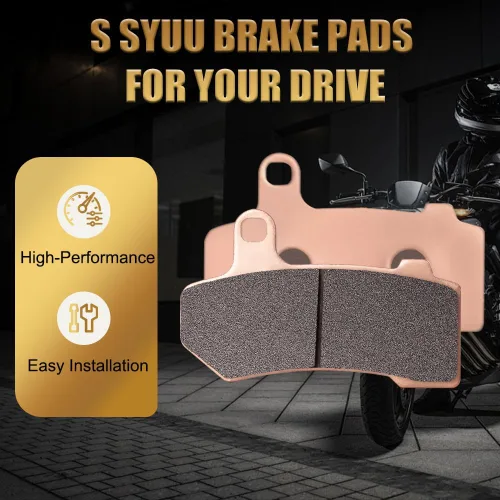 Miniatura 2 de S SYUU Juego de pastillas de freno para motocicleta de metal sinterizado, delanteras y traseras, resistentes al calor, compatibles con Yamaha MT-07
