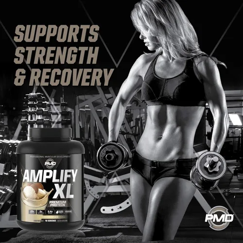 Miniatura 4 de PMD Sports Amplify XL Premium Suplemento de proteína de suero Hydro Greens Blend - Matriz de proteína de glutamina y suero con superalimento